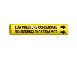 Low Pressure Condensate Pipe Marker, 0.8125" H x 0.8125" W, Fits Pipes 0.75" Dia. Thru 1.375" Dia.