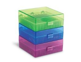 100-WELL MICROTUBE STORAGE BOXES ASSORTE CS