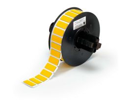 B30 Series Raised Profile Rectangular Labels 0.49 in H x 1.06 in W Yellow 500/RL