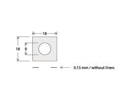 SPACER IMAGING 1WELL 9X0.12MM DIA PK100