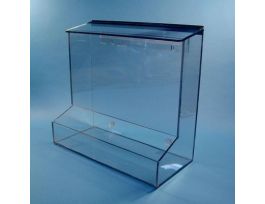 DISPENSER W/FRONT TRAY-ACRYLIC
