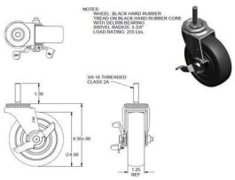 VWR CASTER KIT 4 LEG