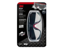 3M™ Anti-Fog Goggle with Scotchgard™ Protector 47212H1-VDC, Gray/Red, Clear Lens, 5/cs