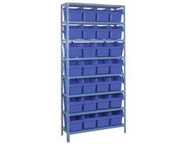 18IN X 36IN X 75IN 28 BLUE 8IN BINS