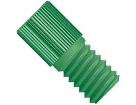 Super Flangeless Nut, Micro Headless, Green PEEK, 1/16" OD Tubing, 6-40 Flat Bottom; 1/EA