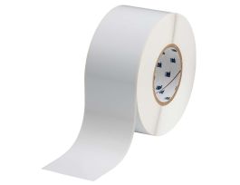 Matte White Vinyl Labels 3 in W x 300 ft L White