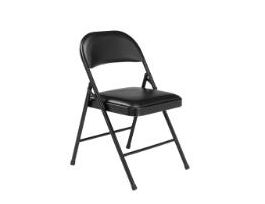 CHAIR FOLDING 900 STEEL-VINYL BLACK PK4