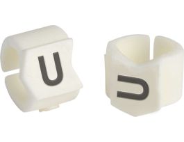 ClipSleeve Wire Markers Size 23 Nylon 8 AWG - 4 AWG, U Pack of 50 Pieces