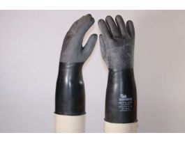 Butyl Rubber Glove 14 mil, CP-14, 14in, Rough Grip - XS