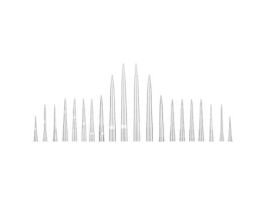 Pipette Tip, 10 to 100L, Sterile, Filter, 10 Racks; 960/PK