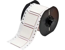 B33 Series PermaSleeve HX Heat Shrink Wire Marking Sleeves, 1" Dia x 2" W, White