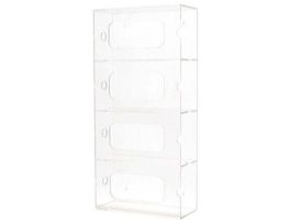 BOX HOLDER GLOVE CLEAR ACRYLIC 10X6X4 IN