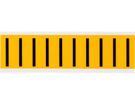 Outdoor Vinyl 1.938 in Black on Yellow Letters I Card of 10 Labels