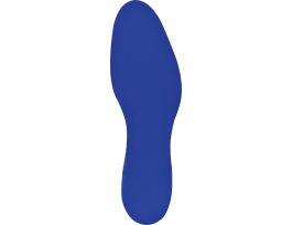 Aisle Marking Tape Footprint - Adhesive Vinyl, Solid Color, Blue,  12"