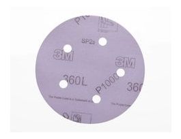 3M™ Hookit™ Film Disc 360L, P500, 5 in x NH, D/F 5HL, Die 500FH, 100/Carton, 500 ea/Case