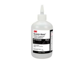 3M™ Scotch-Weld™ Rubber Toughened Instant Adhesive RT5000B, Black, 500 Gram, 1 Bottle/Case