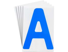 ToughStripe® Floor Marking Polyester 8 in Label Letter A Blue 20/PK