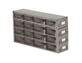 Upright Freezer Drawer Rack for 25-Place Slide Boxes, 4 x 4 Array