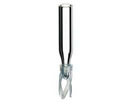 Limited-Volume Insert, Glass, Conical Bottom with Plastic Spring, Silanised, 0.1 mL 1000/pk