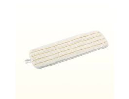 3M™ Easy Shine Applicator Pad, White With Yellow Stripes, 18 in, 10/Case