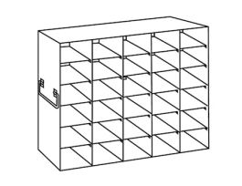 Upright Freezer Rack for 25-Place Slide Boxes, 5 x 6 Array