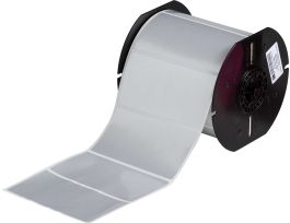 B33 Series Metallized Polyester Labels 2in H x 4in W Silver 750/RL