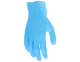 GLOVES NITRILE/VINYL BLUE 4 MIL CS