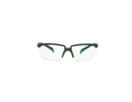 3M™ Solus™ 2000 Series, S2001SGAF-BGR, Gray/Blue-Green Temples, Scotchgard™ Anti-Fog Coating, Clear AF-AS lens, 20ea/cs