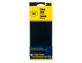 3M™ Emery Cloth Sanding Sheets 5931ES, 3 2/3 in x 9 in, Assorted grit, 3/pk, 20 pks/cs