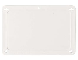 Blank Valve Tags Plastic 3.2 in H x 4.7 in W White