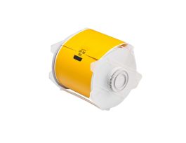 GlobalMark High Performance Polyester Labels 4 in W x 100 ft L Yellow