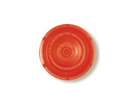 Round Caps for Ultra-Micro UV-Cuvettes, Orange, 100/pack