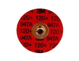 3M™ Cubitron™ II Roloc™ Durable Edge Disc 947A, 120+, X-weight, TSM, Maroon, 4 in, Die RS400BBM, 25/Carton, 100 ea/Case
