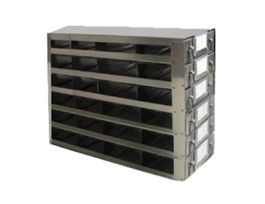 Upright Freezer Drawer Rack for 25-Place Slide Boxes, 4 x 6 Array