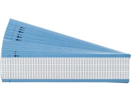 Numerical Wire Markers Permanent Adhesive Vinyl 0.5 in H Legend: 11, 3750 Total