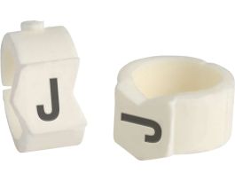 ClipSleeve Wire Markers Size 36 Nylon 4 AWG - 2 AWG, J Pack of 50 Pieces