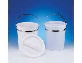 PAIL 8QT POLYETH WHT CS