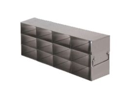 Upright Freezer Rack for Microtube Boxes with 2 7/16" Max Height, 4 x 3 Array