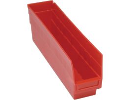 17 7/8INX 4 1/8INX 4IN SHELF-BIN RED