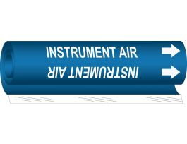 INSTRUMENT AIR Pipe Marker, 9" H x 8" W, Fits Pipes 1.5" Dia. Thru 2.375" Dia.