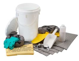 ALLWIK® 6.5 Gallon Bucket with Neutralizer Spill Control Kit - Chemical Application, Base Neutralizing