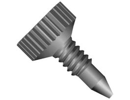 VHP MicroTight One-Piece Fitting, Natural PK, 1/32" OD Tubing, 6-32 Coned; 1/EA