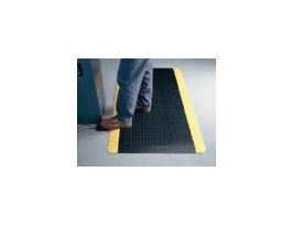 Safety Mat, 2'W x 3'L, 9/16" thick, Black/Yellow