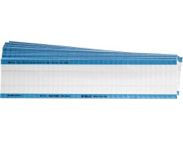 NEMA Wire Marker Permanent Adhesive Vinyl 1.5in H x 0.25in W White PK/25 Crds