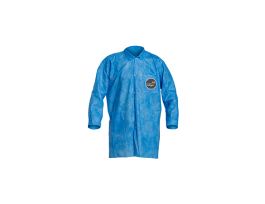 ProShield® 10 Lab Coat, Collar, Open Wrists, Front snap close, 2 Pockets, Serged Seams, 30/CS, Blue