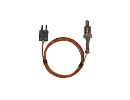 Type-J Pipe Plug Probe SS 1 / 4" NPT (M) Mini-Connector, 0.5" L Grounded 5ft Cable