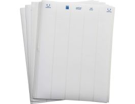 LaserTab Polyester Lbls 0.25 in H x 1.5 in W White 53/PK