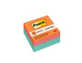 Post-it® Cube 2056-FP, 3 in x 3 in 470 sheets, Aqua Wave