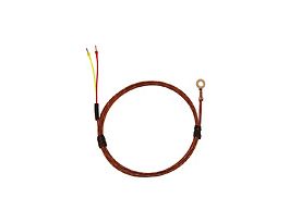 Type K Economic Bolt On Thermocouple Probe #8 Screw 24" Fiberglass Ext. Grounded Junction