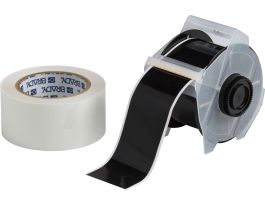 GlobalMark ToughStripe Floor Marking Tape 2.25 in W x 100 ft L Black, Clear